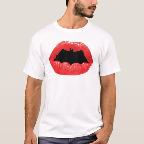 Batman Valentine  Bat Lips T_Shirt