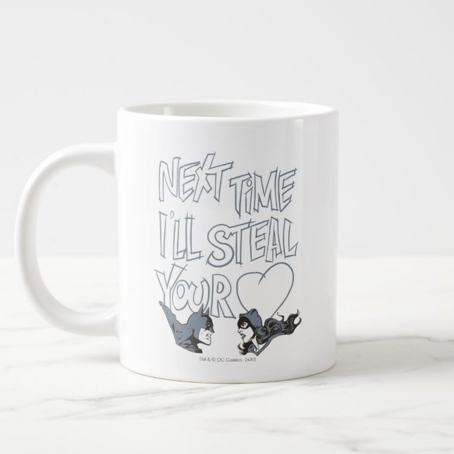 Batman Valentine |Catwoman - I'll Steal Your Heart Giant Coffee Mug (Left)