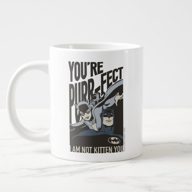 Batman Valentine | Catwoman - You're Purr-fect Giant Coffee Mug (Left)