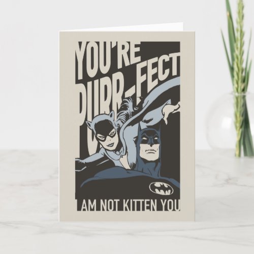 Batman Valentine  Catwoman _ Youre Purr_fect Holiday Card