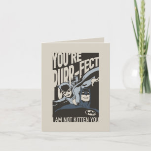 Batman Valentine Catwoman - You're Purr-fect Note Card