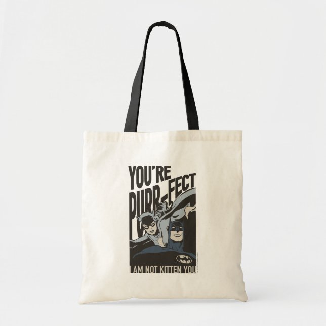Batman Valentine | Catwoman - You're Purr-fect Tote Bag (Front)