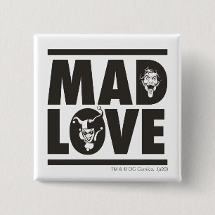 Batman Valentine Joker & Harley - Mad Love Button