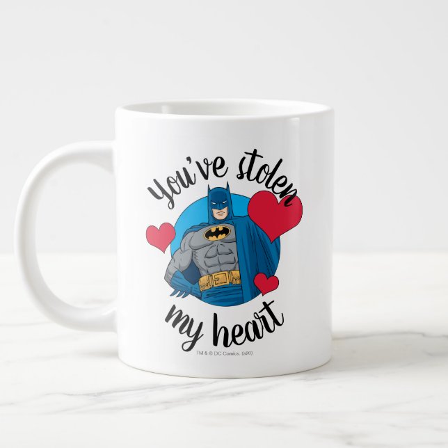 Batman Valentine | You've Stolen My Heart Giant Coffee Mug (Left)