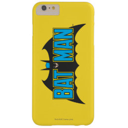 Batman | Vintage Blue Black Logo Barely There iPhone 6 Plus Case