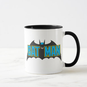 Batman Vintage Blue Black Logo Mug