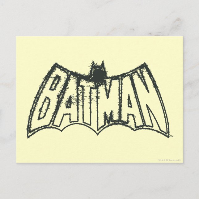 Batman | Vintage Symbol Logo Postcard (Front)
