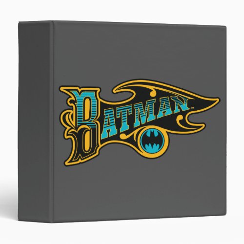 Batman  Vintage Turquoise Logo 3 Ring Binder