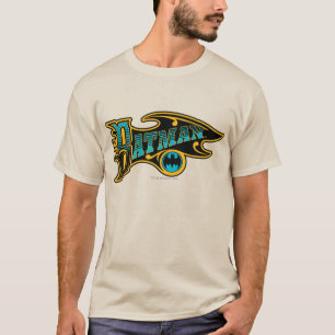 Batman Vintage Turquoise Logo T-Shirt