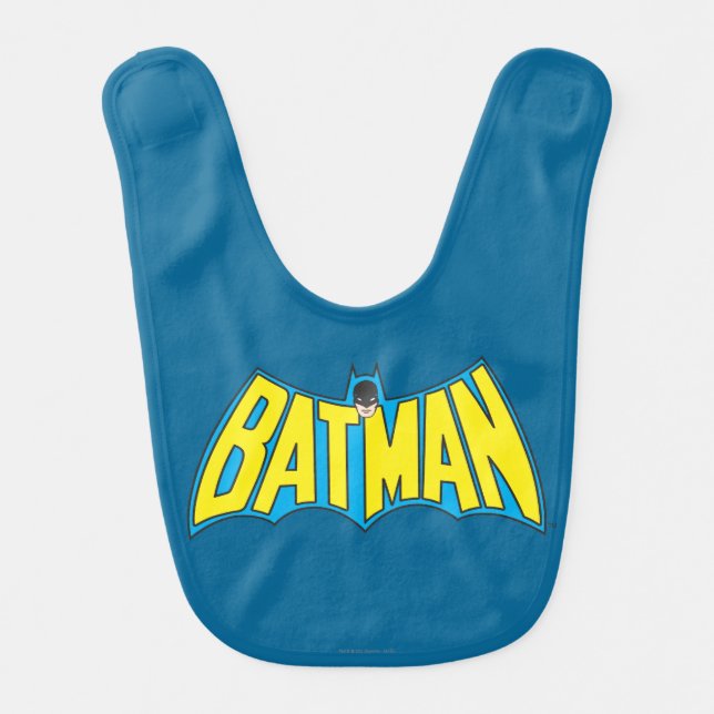 Batman | Vintage Yellow Blue Logo Bib (Front)