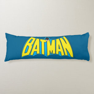 Batman Vintage Yellow Blue Logo Body Pillow