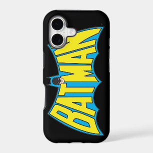 Batman Vintage Yellow Blue Logo iPhone 17 Case