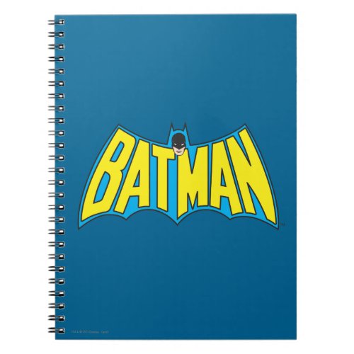 Batman  Vintage Yellow Blue Logo Notebook