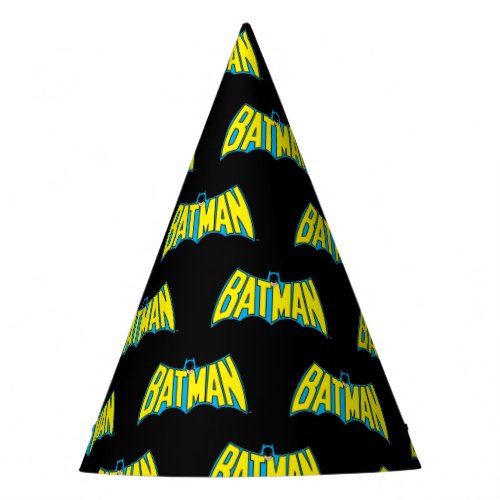 Batman  Vintage Yellow Blue Logo Party Hat