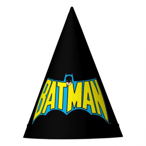 Batman  Vintage Yellow Blue Logo Party Hat
