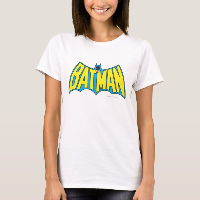 Batman | Vintage Yellow Blue Logo T-Shirt (Front)