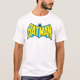 Batman | Vintage Yellow Blue Logo T-Shirt
