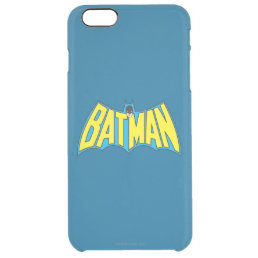 Batman | Vintage Yellow Blue Logo Clear iPhone 6 Plus Case