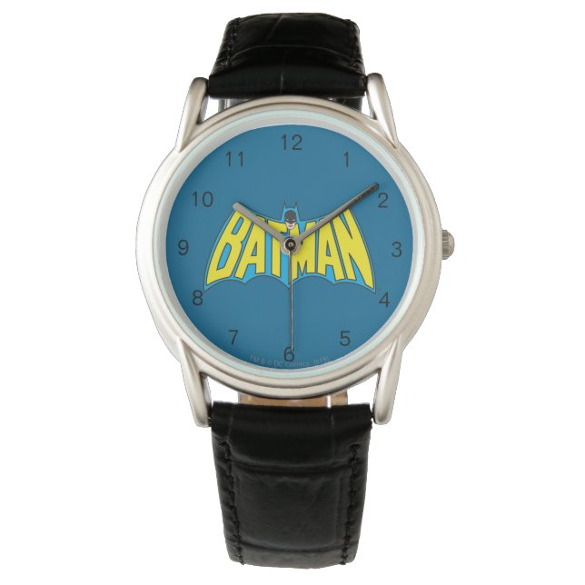 Batman | Vintage Yellow Blue Logo Watch (Front)