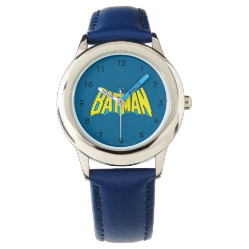 Batman  Vintage Yellow Blue Logo Watch