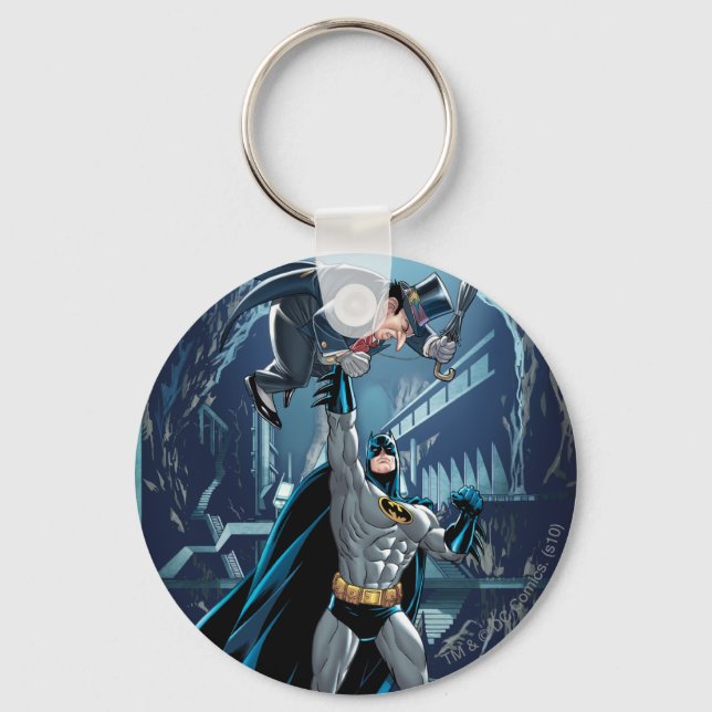 Batman vs. Penguin Keychain (Front)