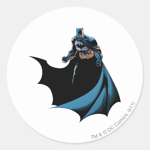 Batman whip around classic round sticker