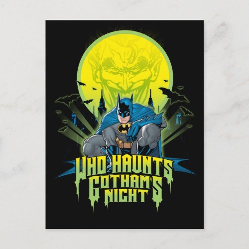 Batman  Who Haunts Gothams Night Postcard