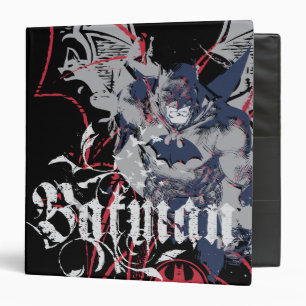Batman Wing Collage 3 Ring Binder