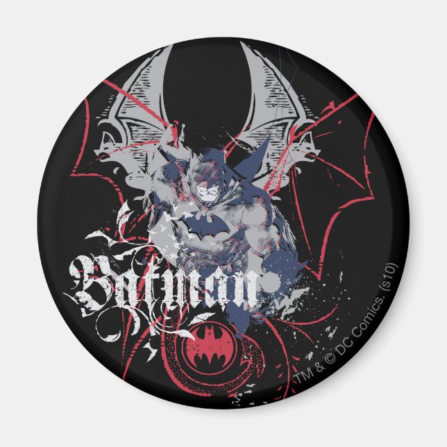 Batman Wing Collage Magnet (Front)