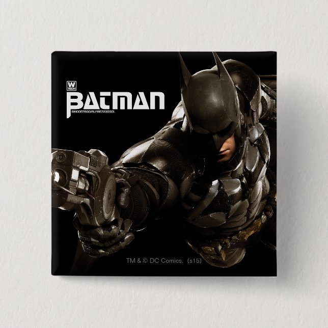 Batman With Batclaw Pinback Button (Front)