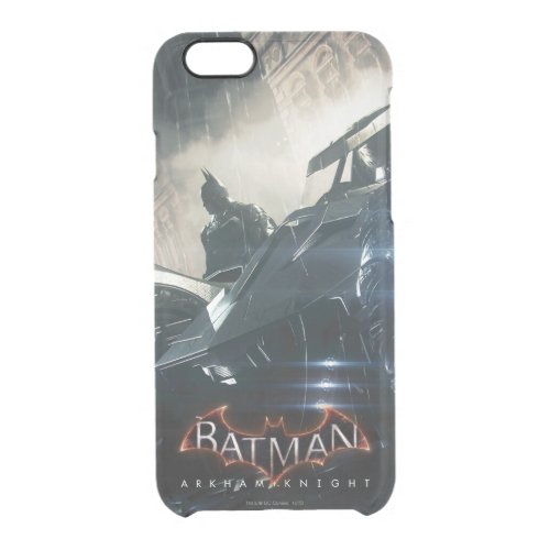 Batman With Batmobile In The Rain Clear iPhone 66S Case