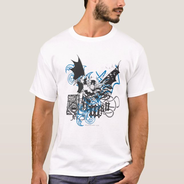 Batman with Knotwork Collage T-Shirt (Front)