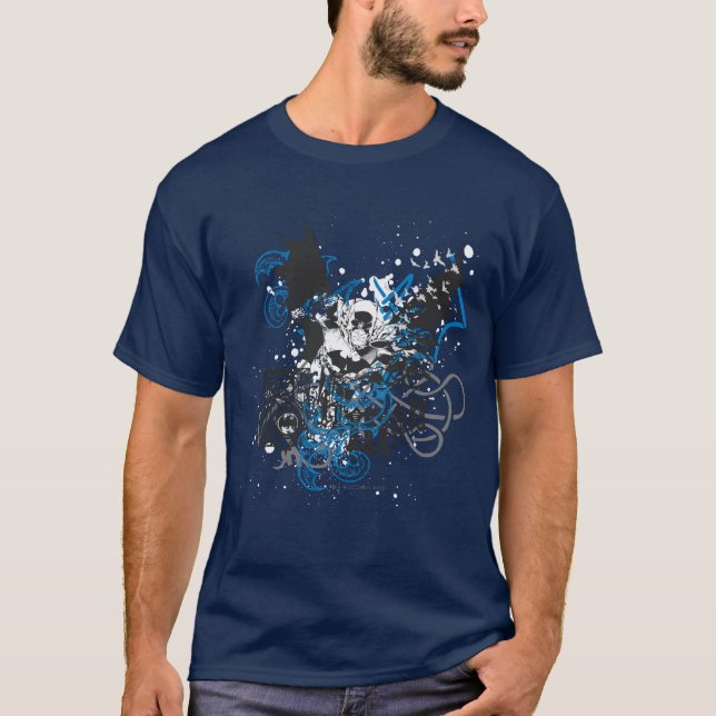 Batman with Knotwork Collage T-Shirt (Front)