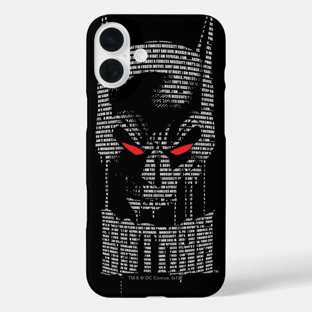 Batman With Mantra Case-Mate iPhone Case (Back)