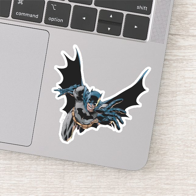 Batman yells and lunges sticker (Detail)