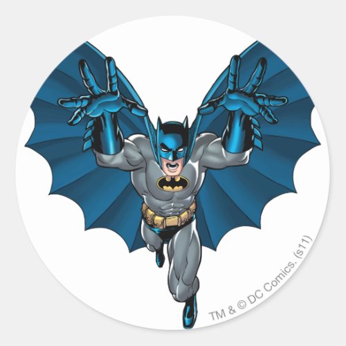 Batman Yells Classic Round Sticker