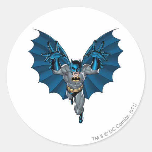 Batman Yells Classic Round Sticker