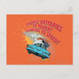 Batmobile Graphic Postcard