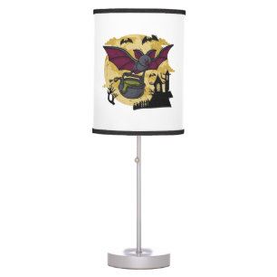 Batmouse. Funny mouse with bat wings. Halloween. Table Lamp