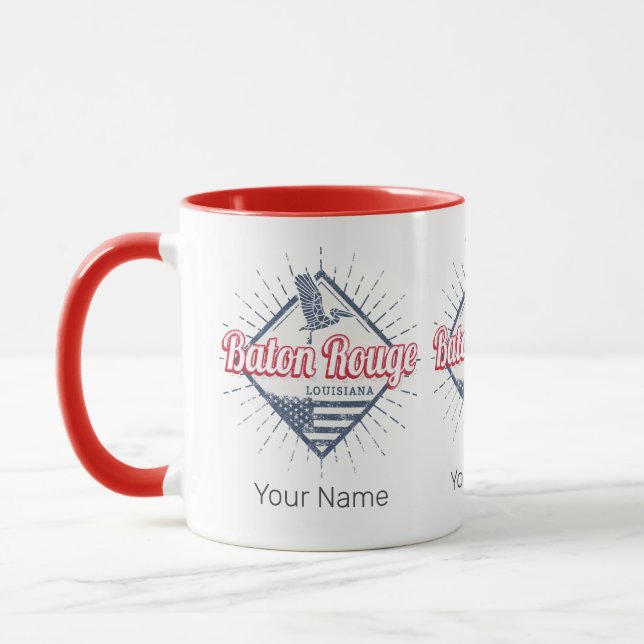 Baton Rouge City Louisiana United States USA Mug (Left)