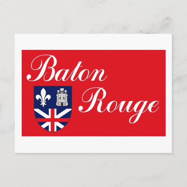 Baton Rouge Flag Postcard (Front)