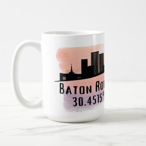 Baton Rouge LA City Skyline  Coffee Mug