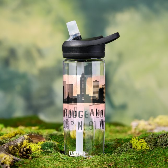 Baton Rouge LA City Skyline   Water Bottle (Outdoor)