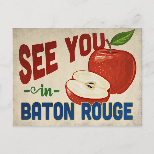 Baton Rouge Louisiana Apple _ Vintage Travel Postcard