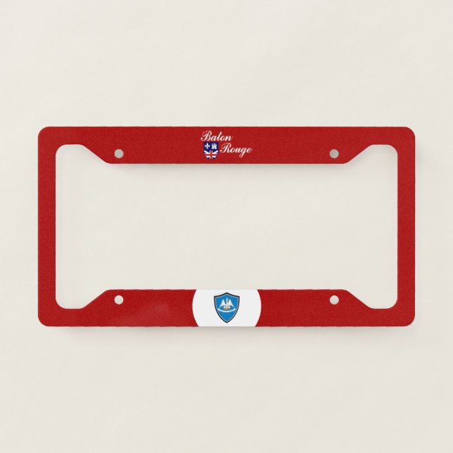 Baton Rouge (Louisiana) city flag License Plate Frame (Front)