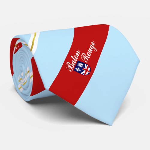 Baton Rouge Louisiana city flag Neck Tie