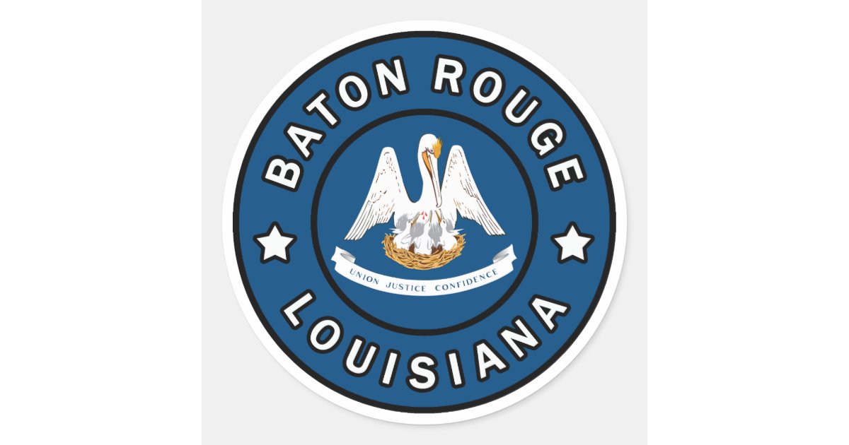 Baton Rouge Louisiana Classic Round Sticker | Zazzle