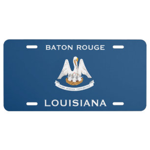 Baton Rouge Louisiana Coat Of Arms Flag License Plate