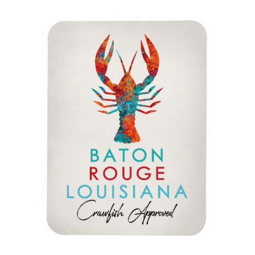 Baton Rouge Louisiana Crawfish Bright Magnet