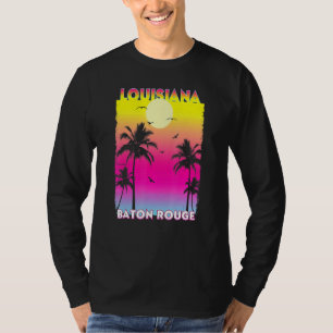 Baton Rouge Louisiana La Summer Vintage Sunset T-Shirt